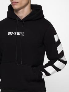 Фото Одежда Худи утепленный Off White - Stripe and Cross, Black