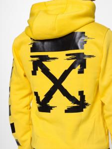 Фото Одежда Худи утепленный Off White - Stripe and Cross, Yellow