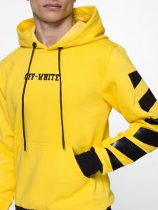 Фото Одежда Худи утепленный Off White - Stripe and Cross, Yellow