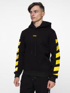 Фото Одежда Худи утепленный Off White - Stripe and Cross, Black/Yellow