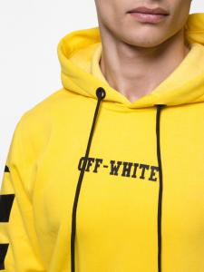 Фото Одежда Худи утепленный Off White - Stripe and Cross, Yellow