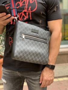 Фото Сумки Gucci GG Supreme Messenger Black/Grey