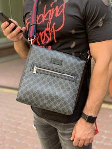 Фото Сумки Gucci GG Supreme Messenger Black/Grey
