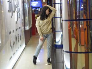 Фото Одежда Утепленное худи бежевое