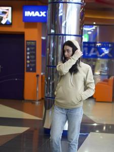 Фото Одежда Утепленное худи бежевое