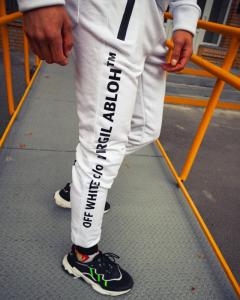 Фото Одежда Теплое худи унисекс Off White Mono белое