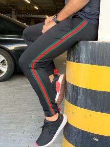 Фото Одежда Утеплённые штаны Gucci Green/Red/Green Черные