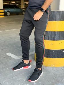 Фото Одежда Утеплённые штаны Gucci Green/Red/Green Черные