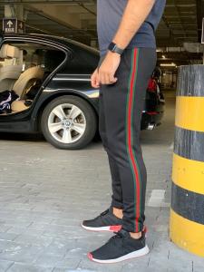 Фото Одежда Утеплённые штаны Gucci Green/Red/Green Черные