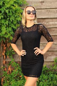 Фото Одежда Кружевное платье черное