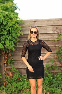 Фото Одежда Кружевное платье черное