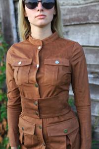 Фото Одежда Платье замшевое коричневое