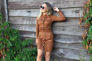 Фото Одежда Платье замшевое коричневое