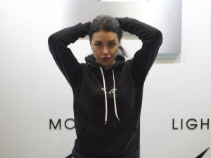 Фото Одежда Топовая утепленная толстовка - OH, YES , black