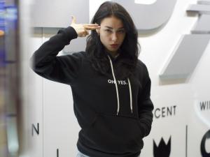 Фото Одежда Топовая утепленная толстовка - OH, YES , black