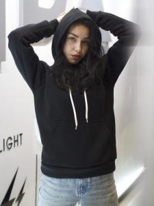 Фото Одежда Топовая утепленная толстовка - OH, YES , black