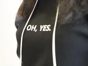 Фото Одежда Топовая утепленная толстовка - OH, YES , black