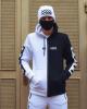 Теплый худи-зиппер Off White Quadrо черно-белый