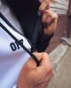  Теплый худи-зиппер Off White Quadrо черно-белый Спортивные кофты, толстовки, куртки мужские в Украине