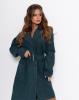 Пальто ISSA PLUS 11091  XL темно-зеленый