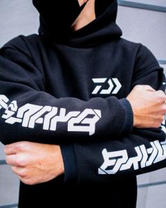 Фото Одежда Теплое удлиненное худи унисекс Пушка Огонь Meatka черное