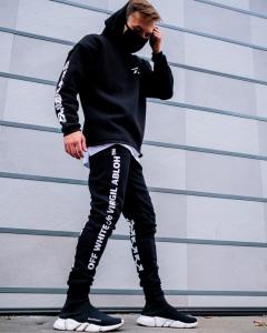 Фото Одежда Теплое удлиненное худи унисекс Пушка Огонь Meatka черное