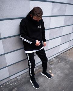 Фото Одежда Теплое удлиненное худи унисекс Пушка Огонь Meatka черное