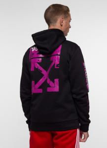 Фото Одежда Худи утепленный Off White - 99 Cross, BlackPurple