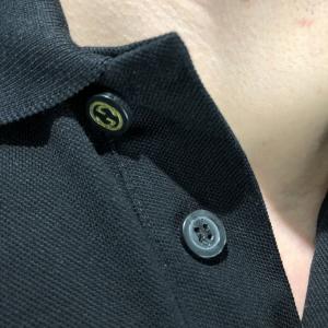 Фото Одежда Gucci Cotton Polo With Kingsnake Embroidery Black