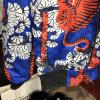  Gucci Flora Tiger Print Silk Bomber Jacket Blue Куртки женские в Украине