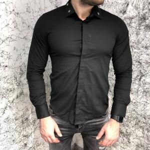 Фото Одежда Givenchy Poplin Shirt With Metallic Stars Black