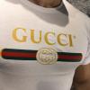  Gucci T-shirt with Washed Logo White Майки и футболки женские в Украине