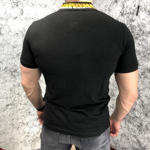 Фото Одежда Gucci Cotton Polo with Tiger Embroidery Black