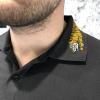  Gucci Cotton Polo with Tiger Embroidery Black Майки и футболки женские в Украине