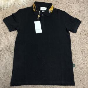 Фото Одежда Gucci Cotton Polo with Tiger Embroidery Black