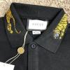  Gucci Cotton Polo with Tiger Embroidery Black Майки и футболки женские в Украине