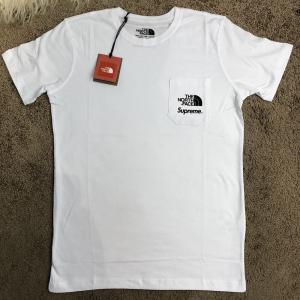 Фото Одежда North Face x Supreme T-Shirt Pocket Logo White