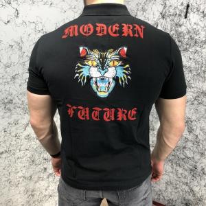 Фото Одежда Gucci Cotton Polo Angry Cat Modern Future Black