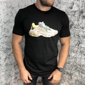 Фото Одежда Balenciaga T-Shirt Triple S Trainers Black