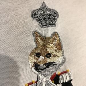 Фото Одежда Dolce & Gabbana T-Shirt With Designer Patches King Wolf White