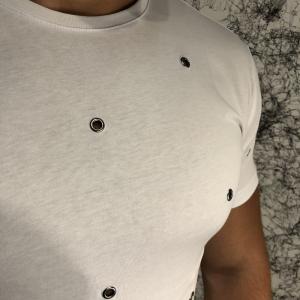 Фото Одежда Valentino T-Shirt Hole Dot White