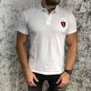 YSL Cotton Polo Pique Band White