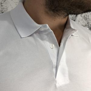 Фото Одежда YSL Cotton Polo Pique Band White