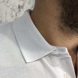 Фото Одежда YSL Cotton Polo Pique Band White