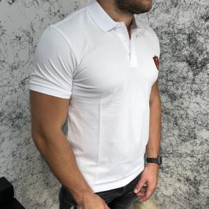 Фото Одежда YSL Cotton Polo Pique Band White