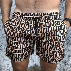 Фото Одежда Fendi Swimming Trunk FF Logo Bronzo/Black