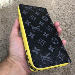 Фото Сумки Бумажник Louis Vuitton Zip Around Monogram Eclipse Pacific Yellow