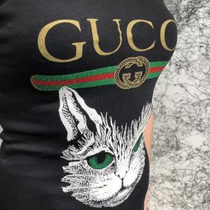 Фото Одежда Gucci Dress Angry Cat with Web Black