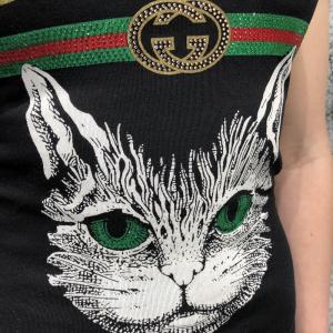 Фото Одежда Gucci Dress Angry Cat with Web Black