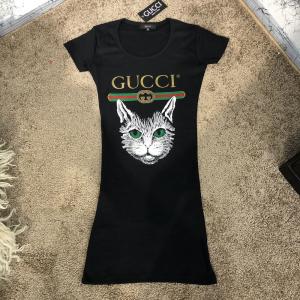 Фото Одежда Gucci Dress Angry Cat with Web Black